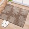 World Rug Gallery Contemporary Palm Leaves Textured Flat Weave Indoor/Outdoor Area Rug 2'x3' Brown 111BROWN2X3 - alternate 1